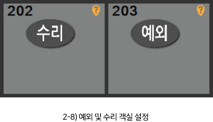 2-8 예외 및 수리 객실 설정